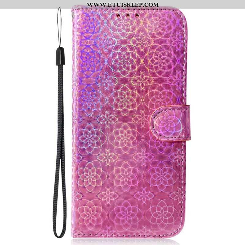 Etui Folio do iPhone 14 Pro Styl Dyskotekowy